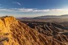 Badlands formations from Fonts Point in the Anza Borrego State Park, California, USA Art Print